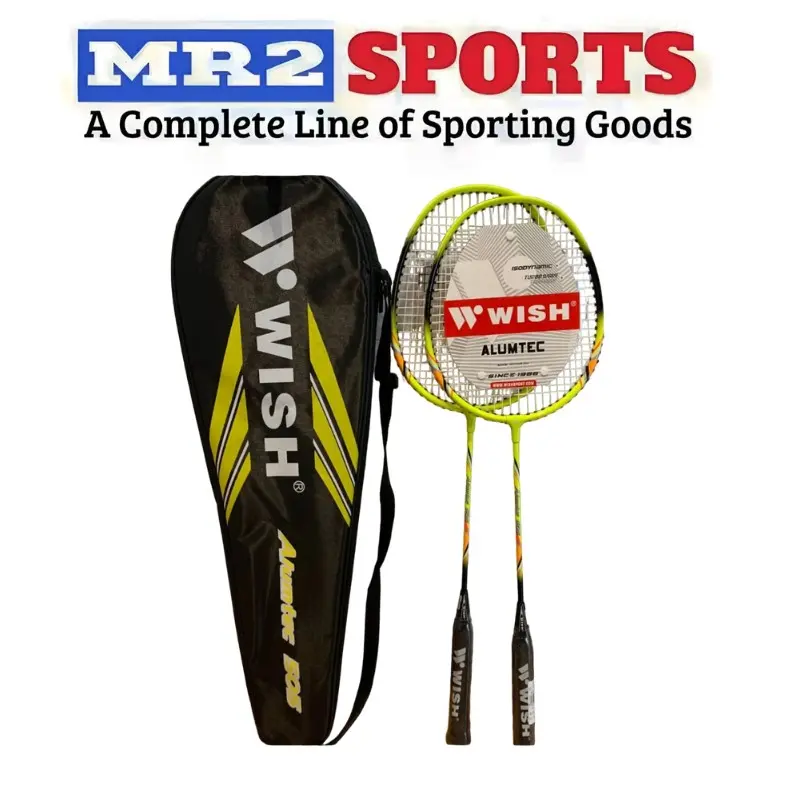 NEW LOOK WISH Alumtec Steeltec Badminton Racket with 2 pcs free Shuttlecock