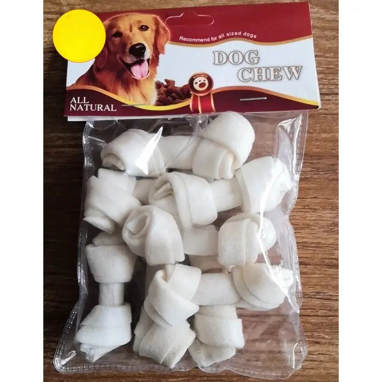 Xương Da Bò Xoán Hai Đầu Vị Sữa Xương Gặm Sạch Răng Cho Chó Pet xương canxi cho chó xương sữa cho chó 2