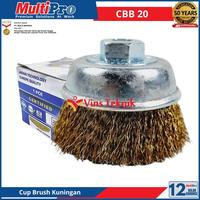 Gambar Sikat Kawat Mangkok Gerinda Cup Brush Kuningan CBB 20 MULTIPRO CBB20 dari Vins Teknik Bekasi Kota Bekasi 1 Tokopedia