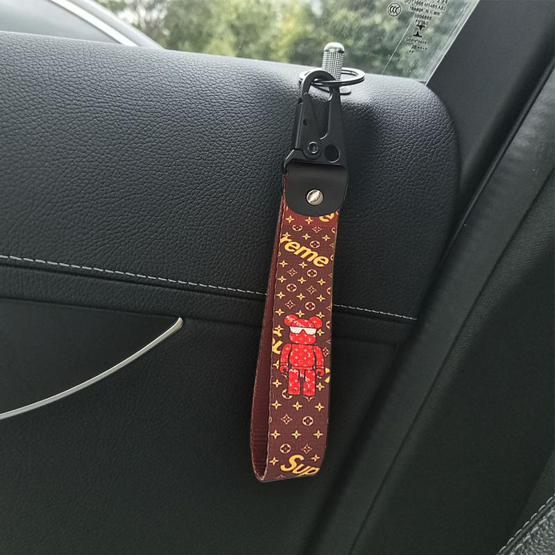 Product Introduction of Fashion Ribbon Car Keychain Lanyard Business Gift Key Chain Men Women Car Key Strap Waist Wallet KeyChains Keyrings #466471 35