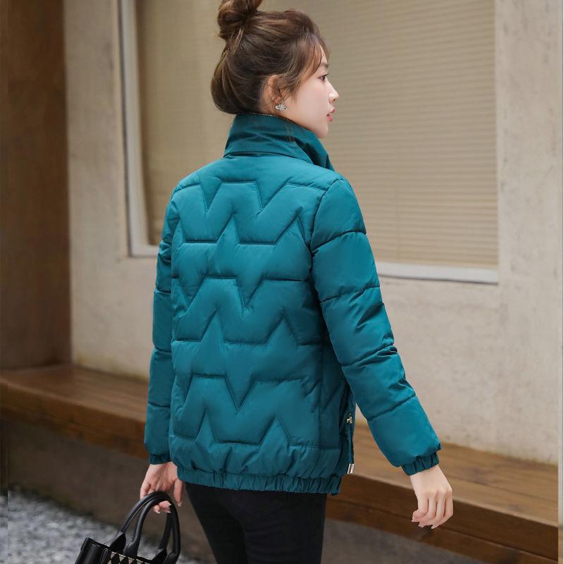 Cotton-padded Jacket Short Women's New Winter Large Size Fashion Stand-up Collar Warm Loose Jackets 6