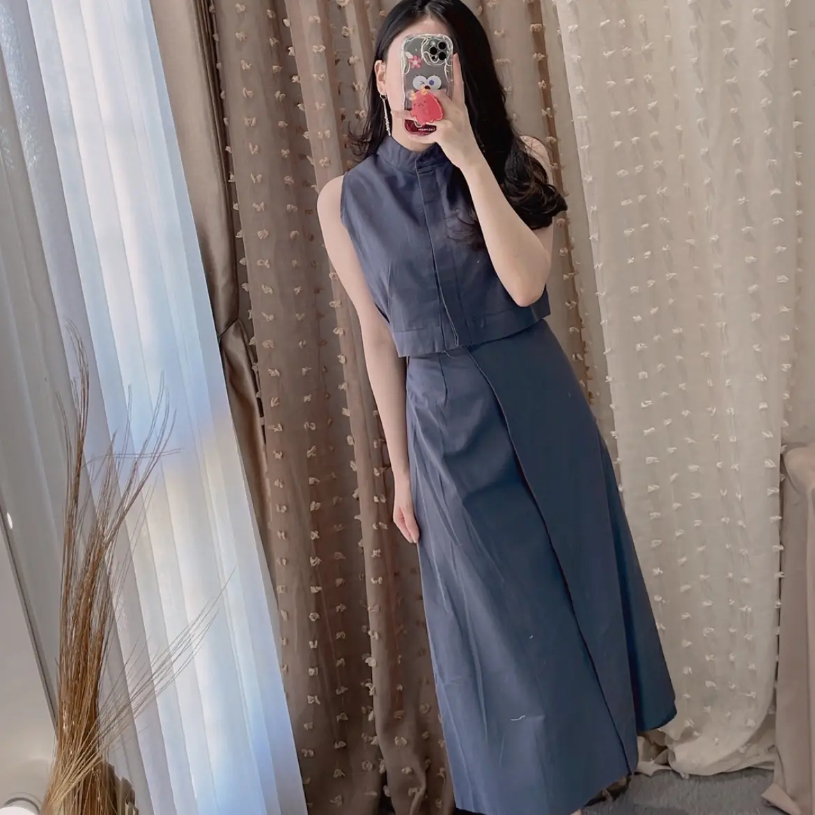 Poplyn Set Collection Veesan - Oneset - Busui - Crop Top - Linen Set