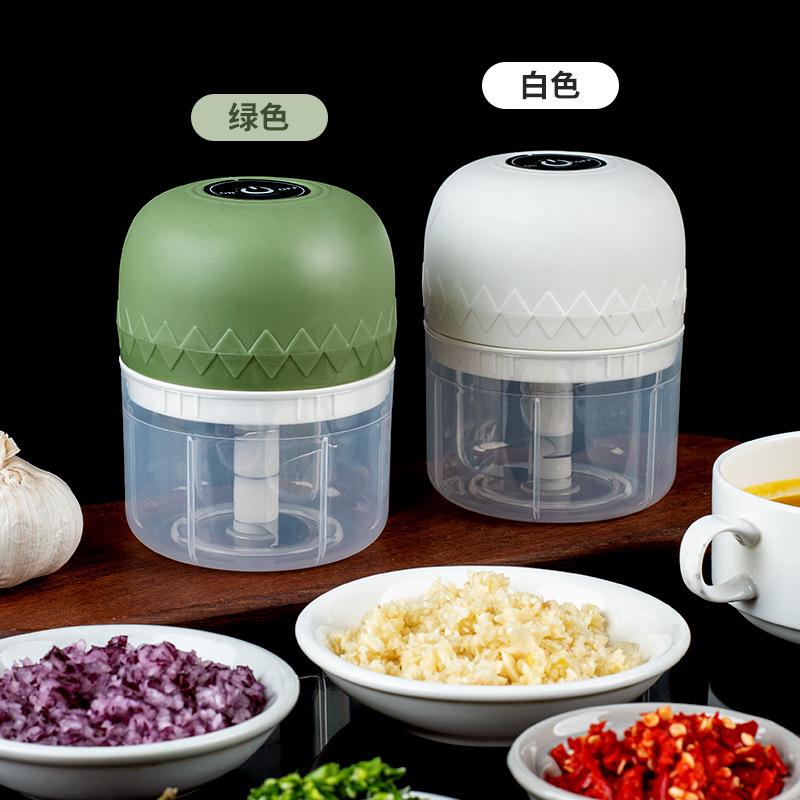 Electric Garlic Chopper Garlic Masher Fully Automatic Meat Grinder Household Small Blender Household Garlic Press Kitchen Supplies 2