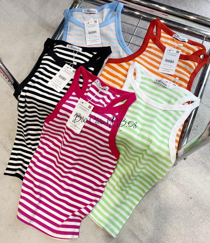 Áo Ba Lỗ Dáng Dài  Kẻ Sọc Dáng Dài  BC159