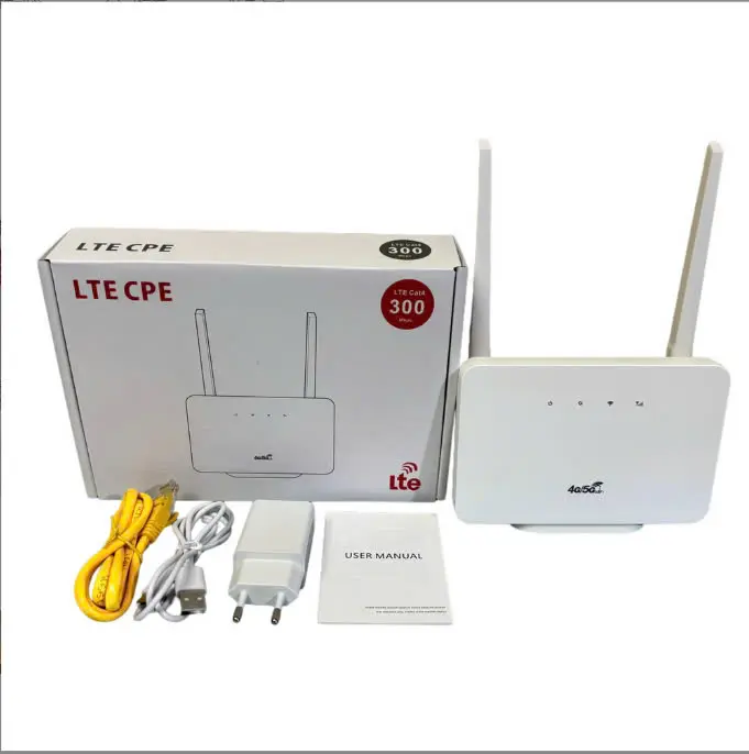 Bộ Phát WiFi 4G LTE 300Mbps - 2 Râu, Hỗ Trợ SIM, Cổng LAN, Kết Nối 32 Thiết Bị 2