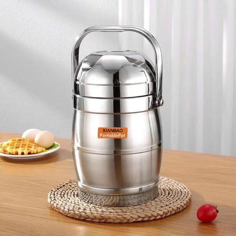 Cặp Lồng Giữ Nhiệt Inox 304 3 Ngăn – Giữ Nhiệt Lâu, Đựng Cơm Thoải Mái – Có Nắp Kín Chống Tràn 3
