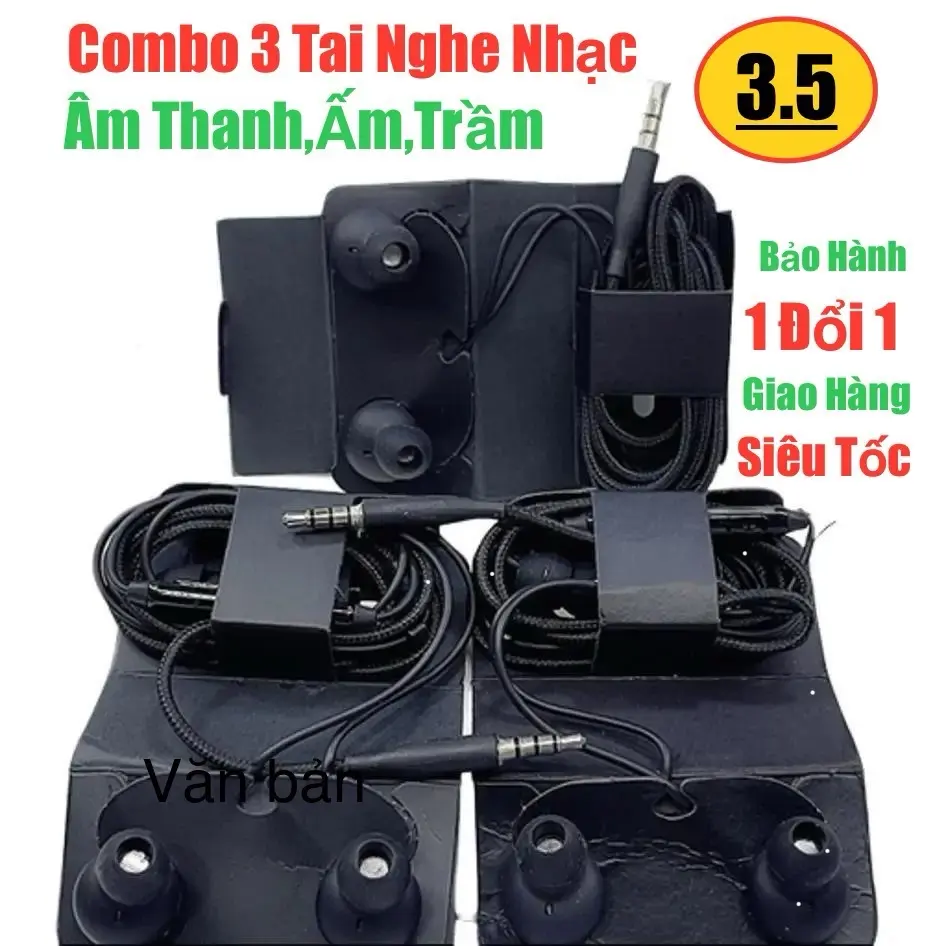 Combo 3 Tai nghe nhét tai AKkGG cho SS dùng cho :S8 S9 S10 S20 S21 S22 …. jack 3.5 phù hợp nhiều dòng android khác