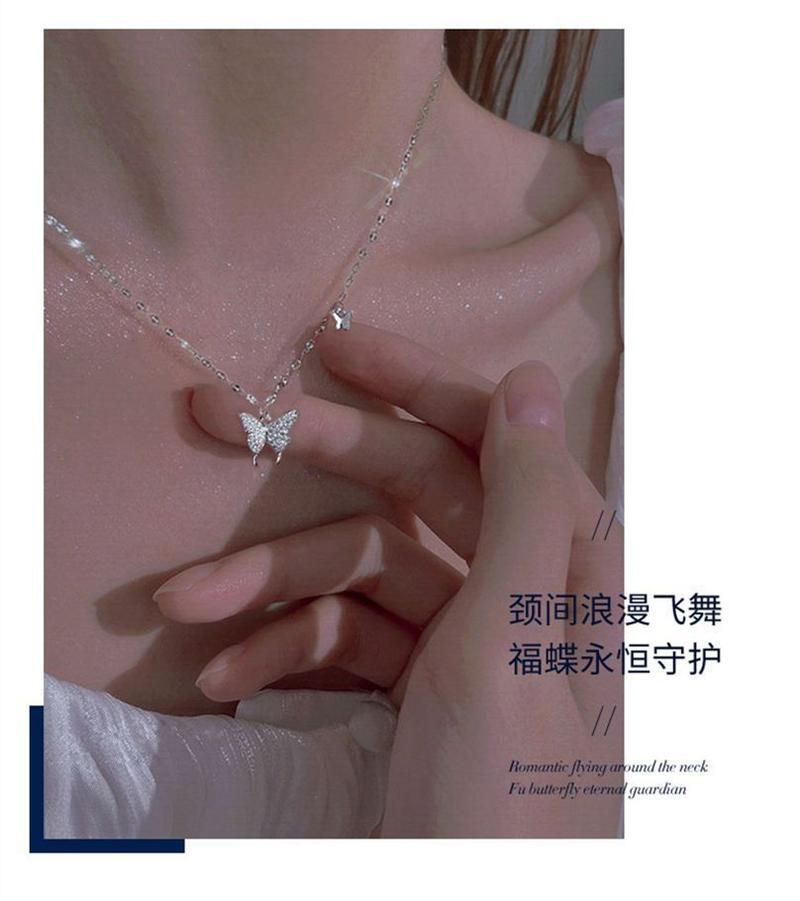 Product Introduction of Vòng Cổ Bạc Sterling S925, Vòng Cổ Bướm Dát Đính, Dành Cho Phụ Nữ Và Trẻ Em Gái, Thiết Kế Đặc Biệt, Dây Chuyền Xương Đòn Thích Hợp Làm Quà Tặng Sinh Nhật Bạn Gái Và Bạn Gái 10