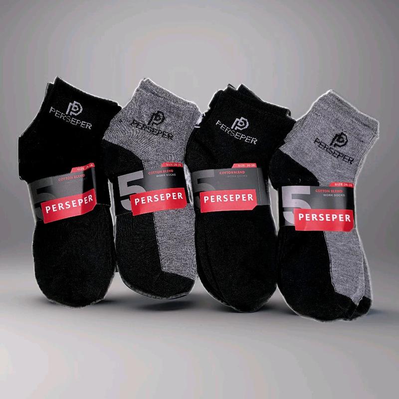 Combo 10 đôi Tất / Vớ đen xám dành cho Nam_ Nữ _ Chất liệu cotton siêu thấm hút _ Thích hợp cho các hoạt động mạnh