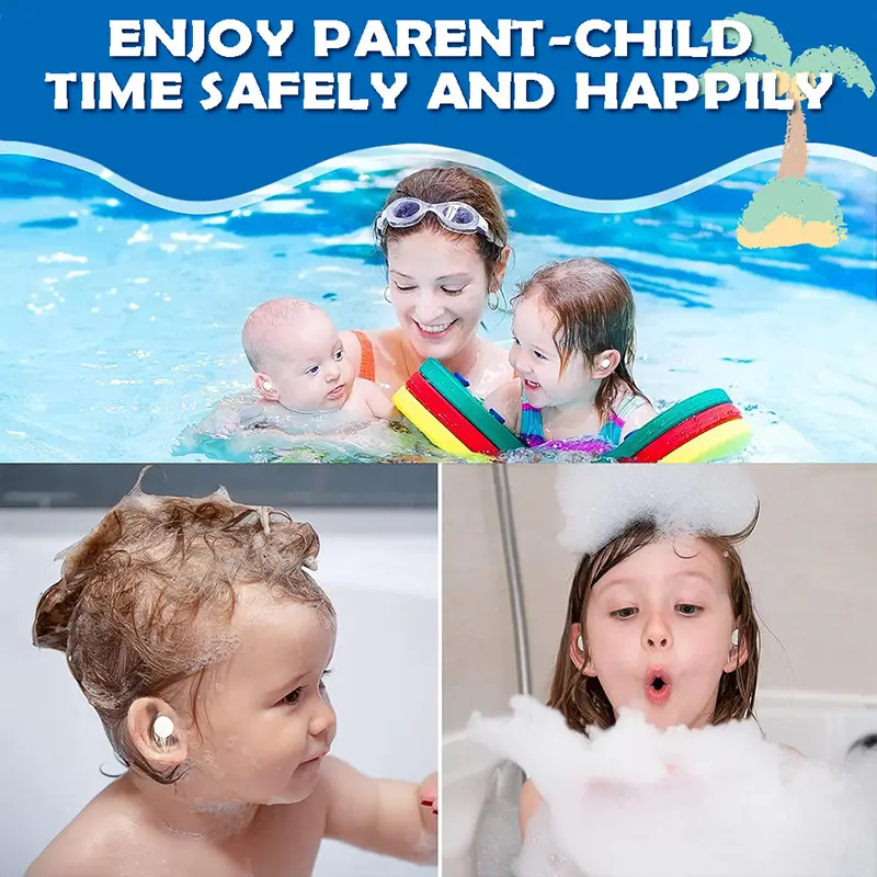 Tấm Che Tai Bịt Tai Dùng Một Lần, Chống Thấm Nước, Thích Hợp Để Tắm Và Bơi Lội Cho Em Bé, Miếng Dán Bảo Vệ Tai, Bịt Tai, 20 Cái, Dành Cho Trẻ Em 6