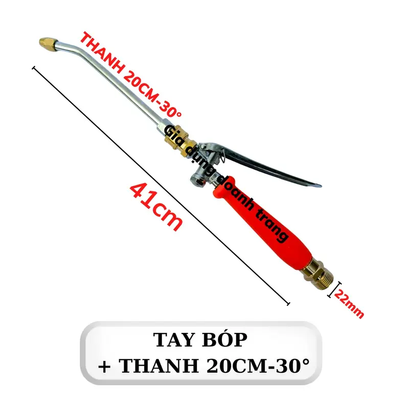 Tay Bóp Xịt Rửa Vệ Sinh Máy Lạnh - Điều Hòa . Có Gắn Khớp Nối 1/4 (TAY BÓP CAM) 6