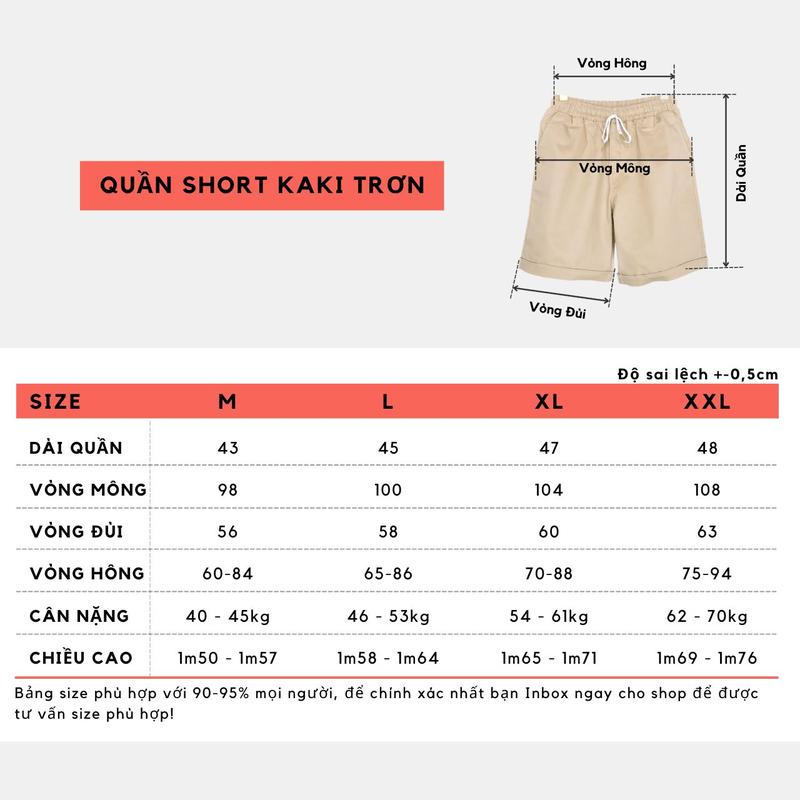 Quần Short Kaki Nữ Basic Unisex Quần Đùi Nữ Kaki Co Dãn Màu Đen Và Be Kiểu Quần Short Nam Kaki 1