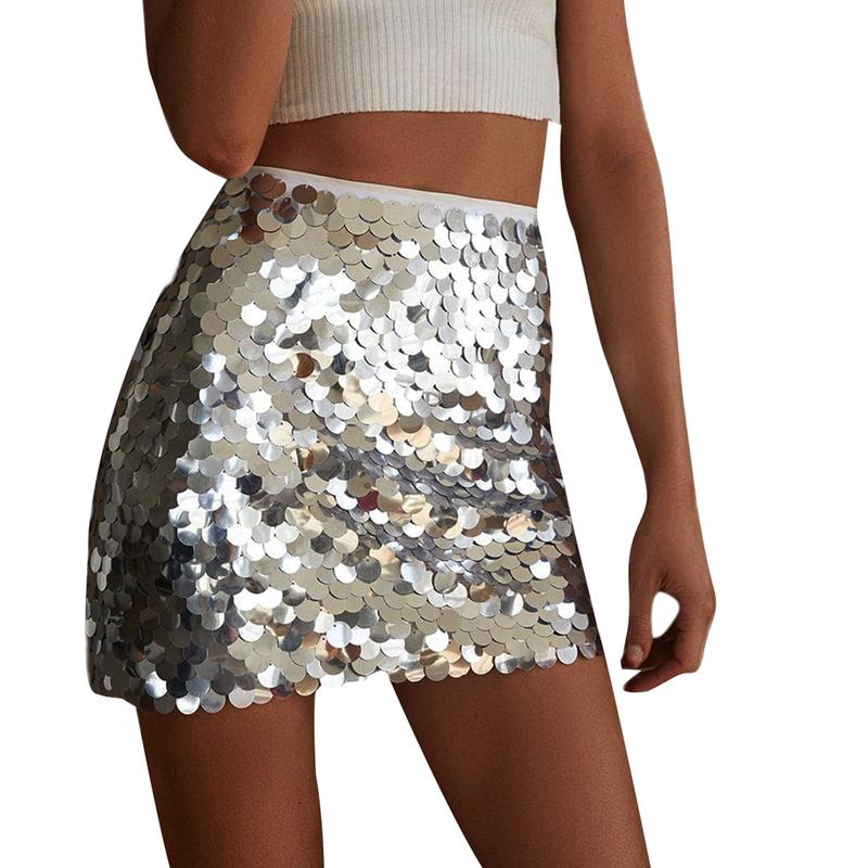 Glitter a line mini skirt best sale