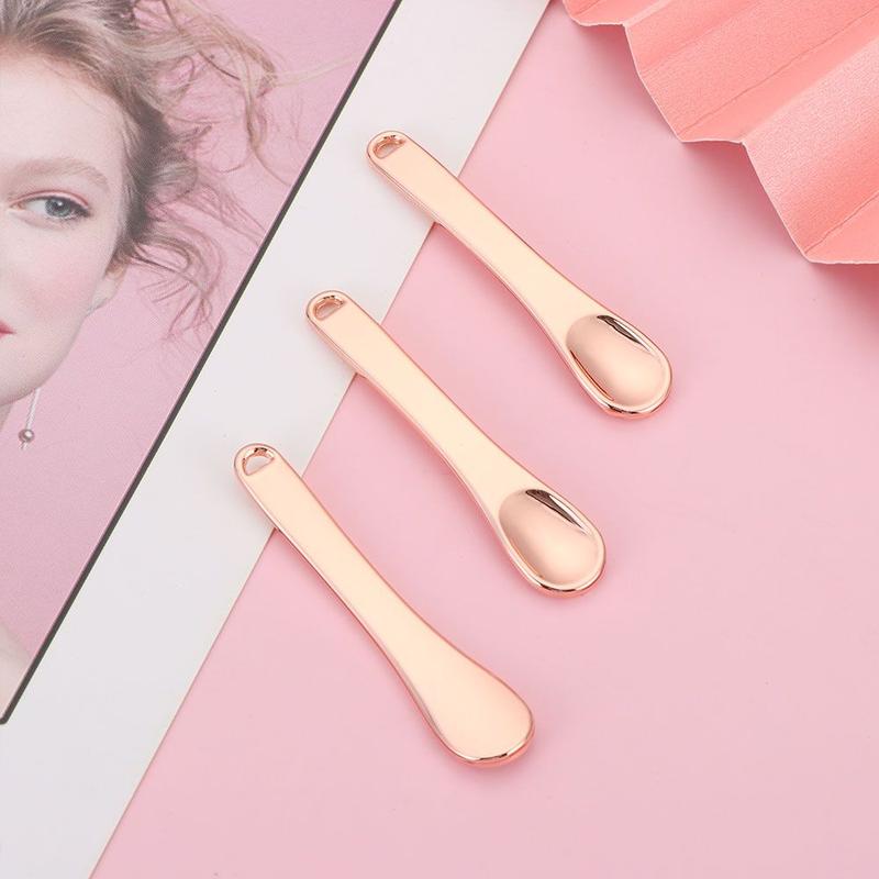 Product Introduction of Eye Cream Spoon Facial Cosmetic Skincare Beauty Scoop Metal Cosmetic Reusable Scoop Mini Spoon 10