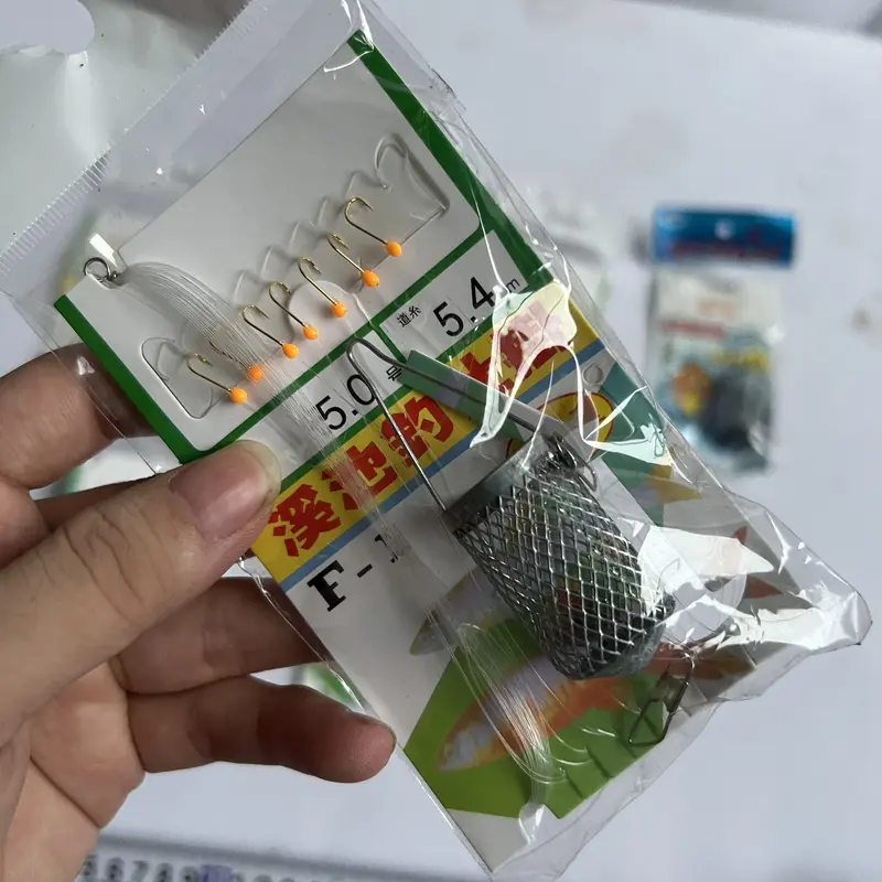 Rọ Mương, Bộ Thẻo 7 Lưỡi Câu Cá Mương Hồ Siêu Nhạy Có Rọ Sắt Siêu Nhạy - LCT010 4