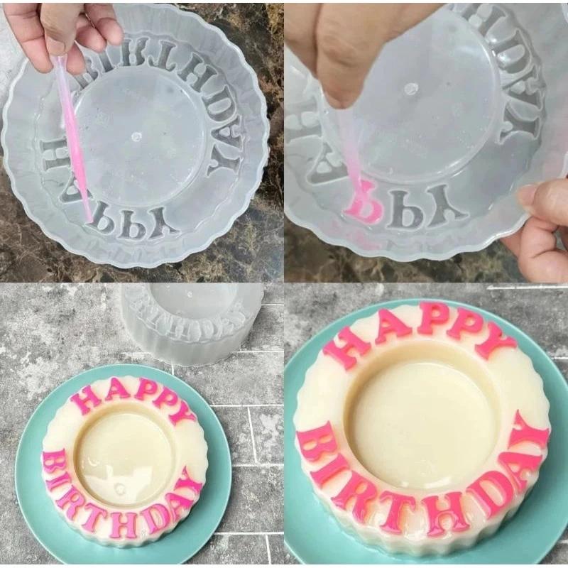 PP cake mold, happy birthday cake mold, handmade foam cake mold for ...