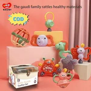 Teether bayi bpa free Mainan rattle bayi 6 Bulan baby teether Set Gigitan Bayi Teether Toys