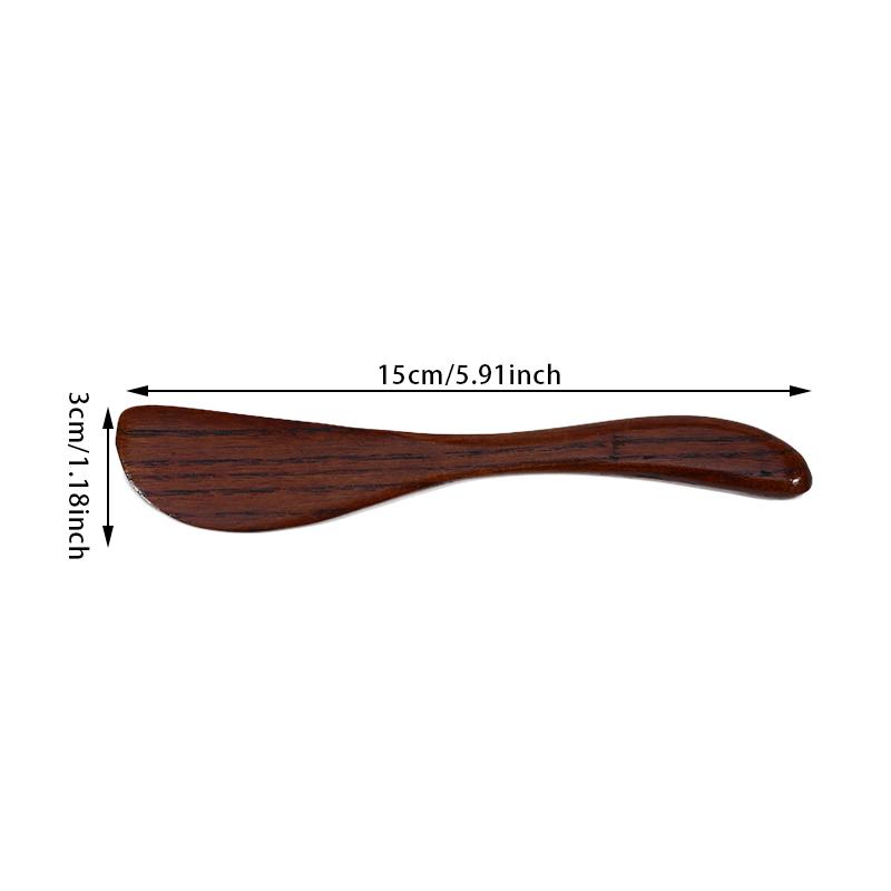 Product Introduction of 4Pcs Jam Spreader Jelly Cheese Butter Spreaders 6 Inch Wooden Condiment  Sandwich Mini Spatulas For Kitchen Stirring Mixing 11