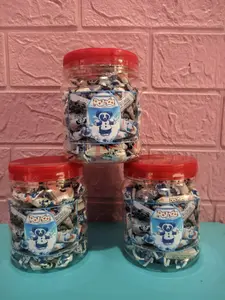 permen susu lunak cap panda kemasan toples Rendah gula Candy