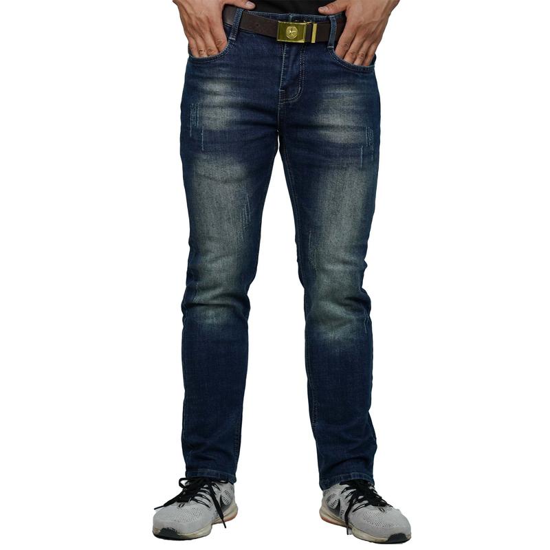 R-08 Quần Jean Nam Dài Fom Slim CC Co Giãn Xanh Rêu