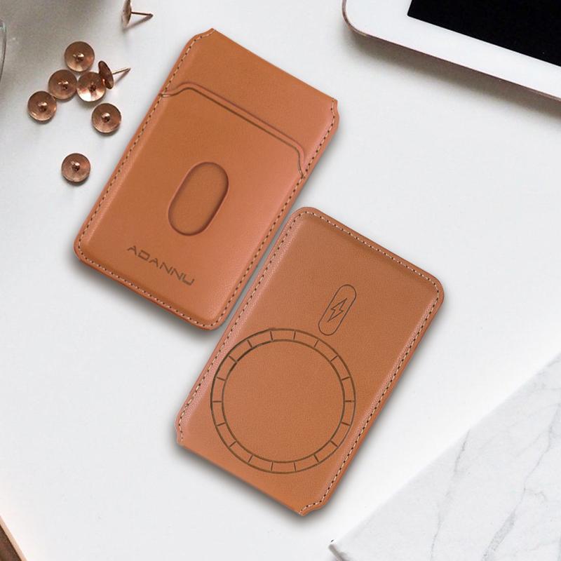 Bao Da Điện Thoại Di Động Có Ngăn Đựng Thẻ Từ Tính Magsafe, Dành Cho iPhone 12 13 14 15 16 Pro Max 16Plus Và Điện Thoại Samsung Huawei Xiaomi OPPO, Bao Da Nam Châm Mạnh, Phụ Kiện Thông Dụng