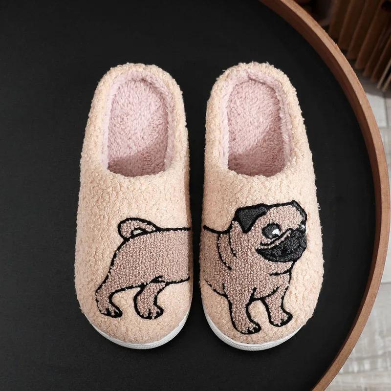 Mens pug slippers deals
