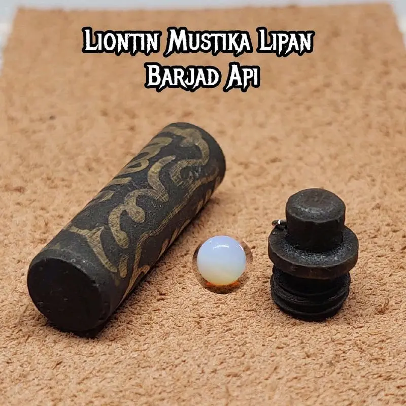 Liontin tabung kuningan ra jah + mus tika lipan 6