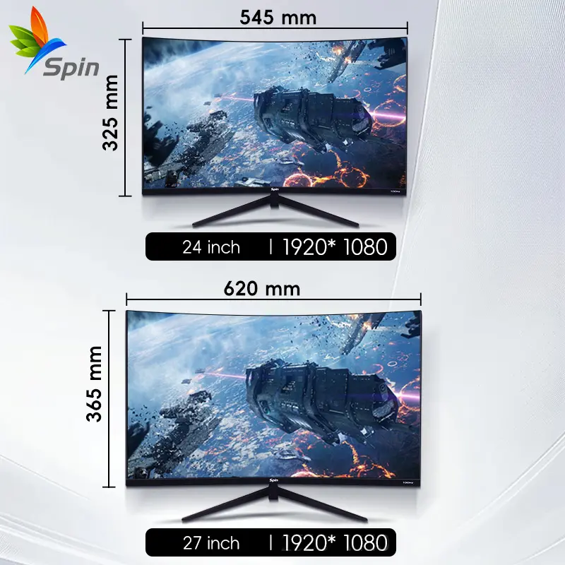 Màn hình cong LCD 24&27 inch Full HD cho máy tính chơi game 100hz 2ms | BigBuy360 - bigbuy360.vn