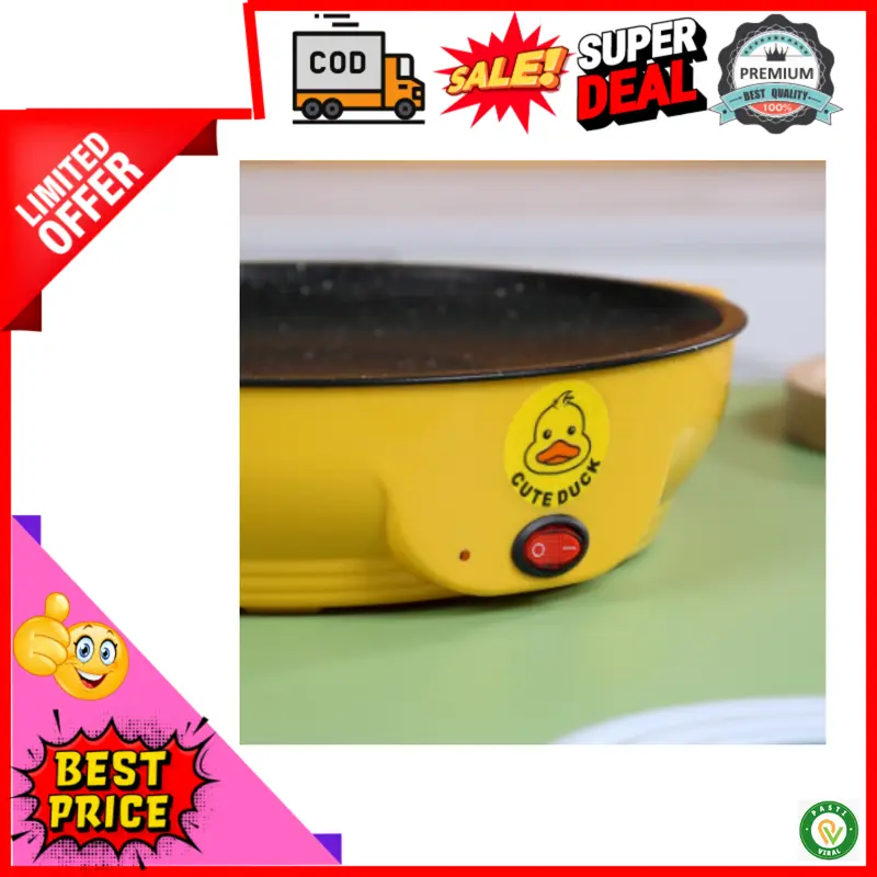 Peralatan Rumah Tangga Wajan Listrik Anti Lengket / Panci Teflon Listrik Elektrik Low Watt / Wajan Teflon BBQ Panggang Anti Lengket Bukan Maxim Non Steamer 1