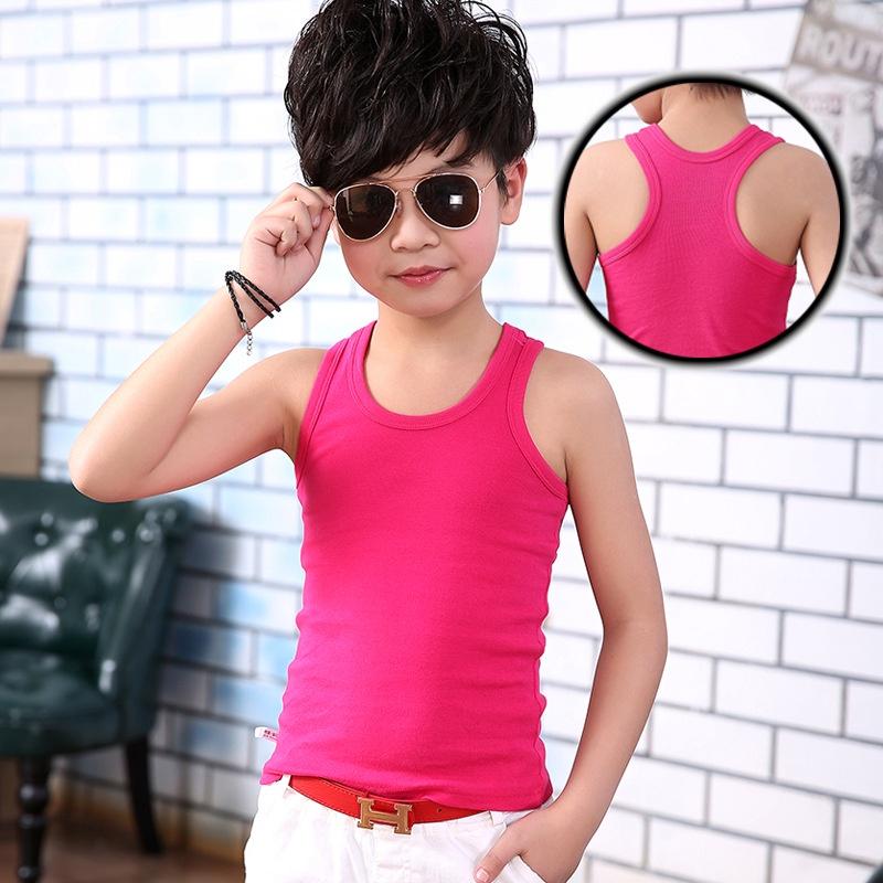 Áo Ba Lỗ Cotton Cho Trẻ Em, Áo Lót Không Tay, Màu Trơn, Áo Vest Cho Bé Trai Và Bé Gái, Áo Thun Cho 110-160CM, Còn Hàng Và Giao Hàng Nhanh