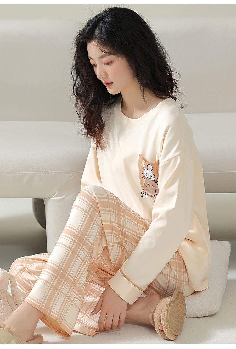 Product Introduction of Bộ Đồ Ngủ Cotton, Cao Cấp, Dành Cho Nữ, Mùa Xuân Và Mùa Thu, Áo Khoác Ngoài Dài Tay, Hàng Mới Về, Thích Hợp Cho Mùa Đông Và Mùa Hè, Đồ Mặc Nhà, Chất Liệu Cotton 12