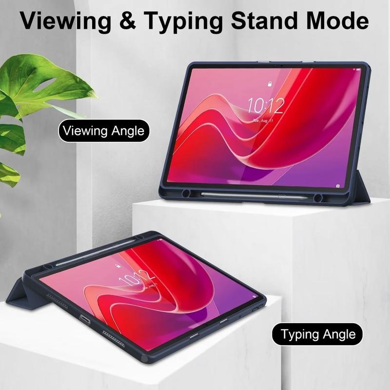 Product Introduction of For Lenovo Tab M11 11 "TB-330FU Small New Pad 2024 11" Acrylic TPU Transparent Pen Slot with Auto Wake Function Leather Case Transparent Shockproof Back Cover with Pen Holder 14