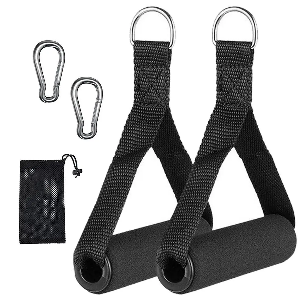 Fitness Handle, 1 Pair Pull Up Exercise Handles with Storage Bag for Pilates, Yoga, Strength Training, Exercise Machine Accessories for Home Gym Workout