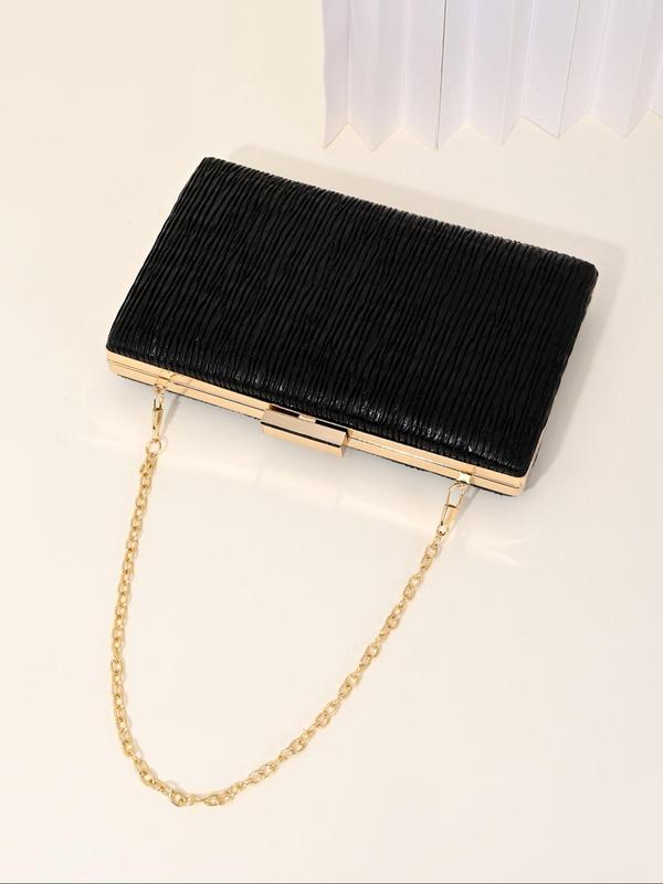 Women's Elegant Glitter Evening Bag, Exquisite Trendy Clutch Purse with Detachable Chain Strap, Fashionable Bag for Party Decoration 7
