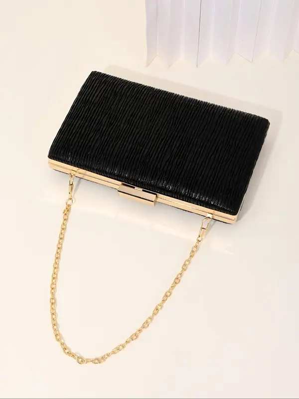 Women's Elegant Glitter Evening Bag, Exquisite Trendy Clutch Purse with Detachable Chain Strap, Fashionable Bag for Party Decoration 7