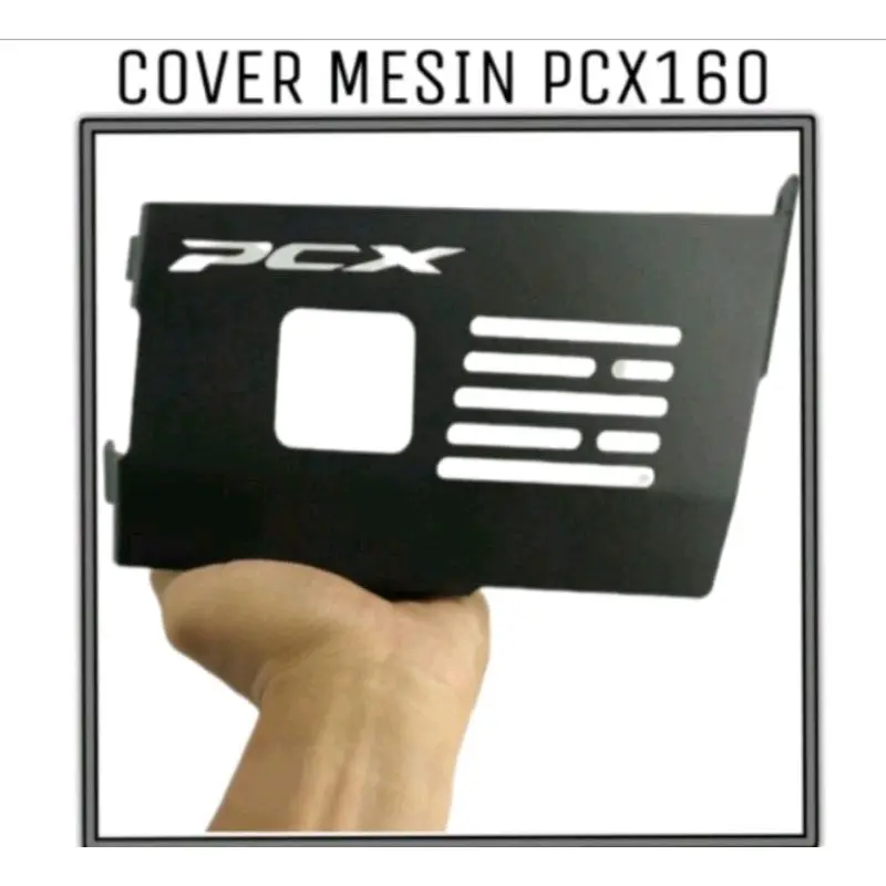 cover pelindung mesin bawah motor pcx adv vario 160 engein guard hinda silver hitam 3