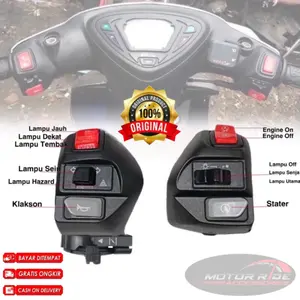 Saklar Set Mio Aerox Kiri Kanan Domino Vietnam Komplit Engine Plus Hazard Saklar Aerox New Aerox Old All Mio Mio J Mio Sporty Mio M3 Mio Soul Xeon Fino Dll {Modern Motoshop} Motorcycle