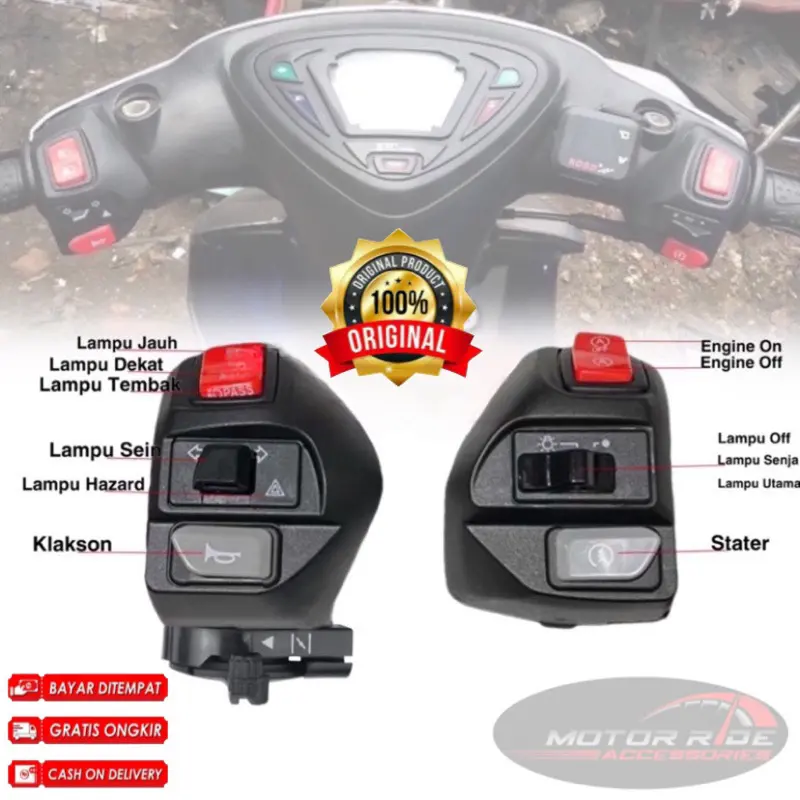 Saklar Set Mio Aerox Kiri Kanan Domino Vietnam Komplit Engine Plus Hazard Saklar Aerox New Aerox Old All Mio Mio J Mio Sporty Mio M3 Mio Soul Xeon Fino Dll {Modern Motoshop} Motorcycle
