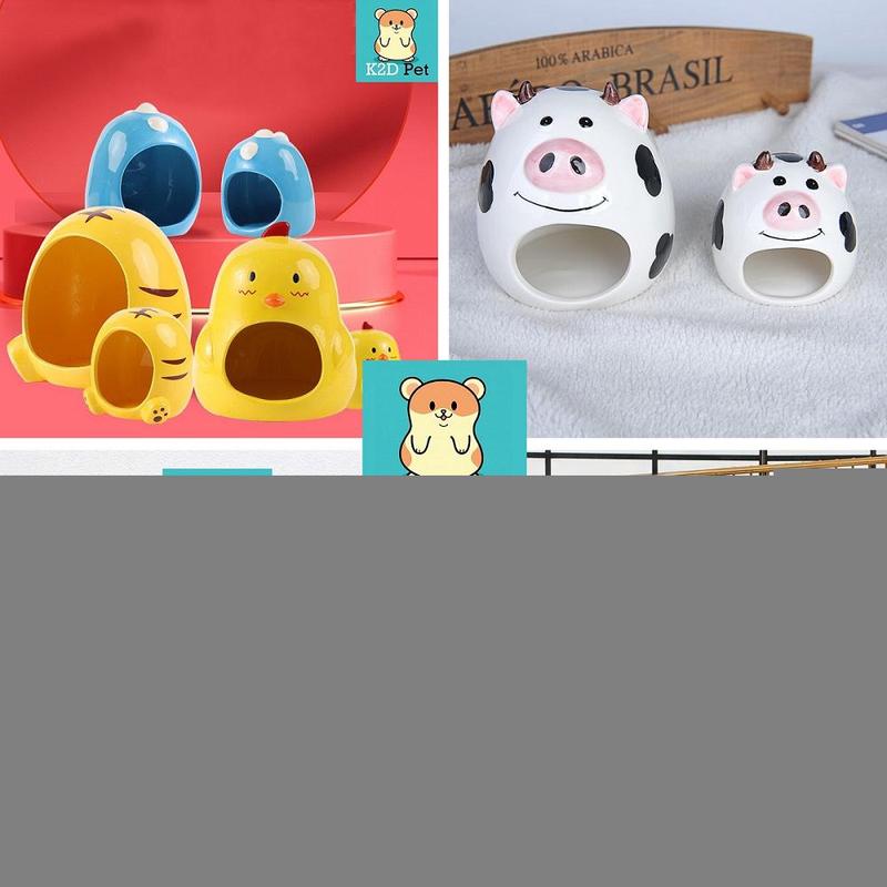 Nhà ngủ sứ nhà sứ nhà mát dễ thương cho Hamster và thú cưng nhỏ