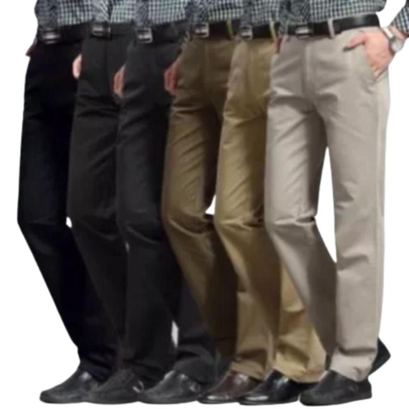 Quần kaki nam trung niên cao cấp - quan nam công sở ống đứng suông tây nam