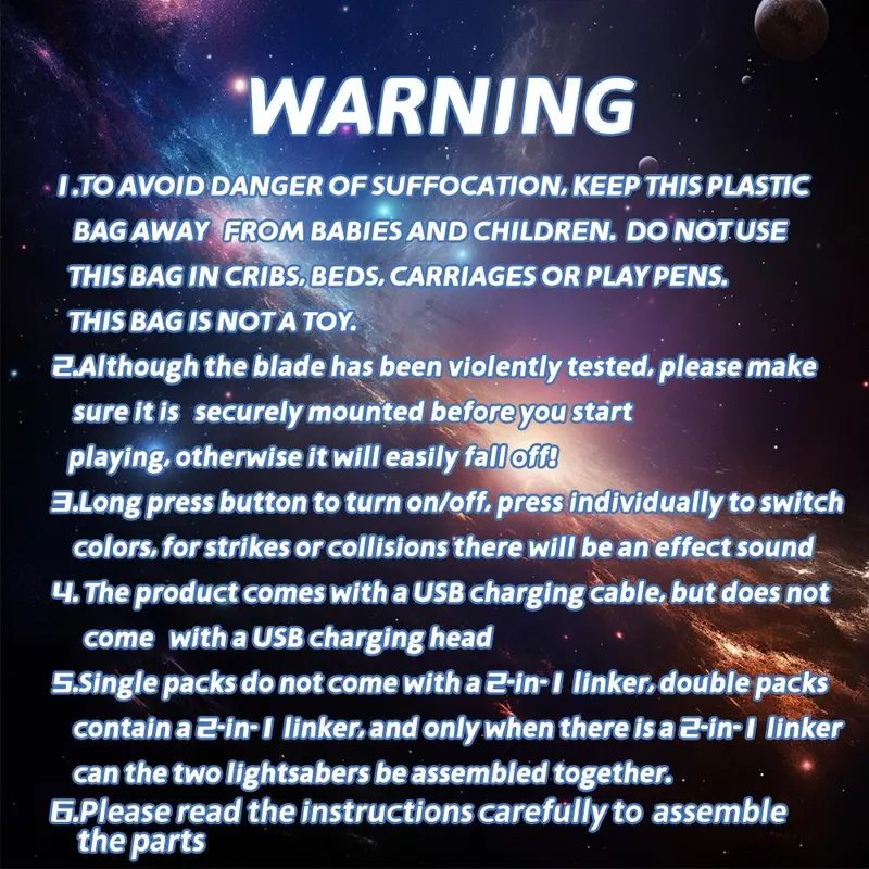 Rechargeable Light Saber, 1 Box RGB Color Changing Light Saber with Sound, Cosplay Toy Light Saber for Holiday & Party 2