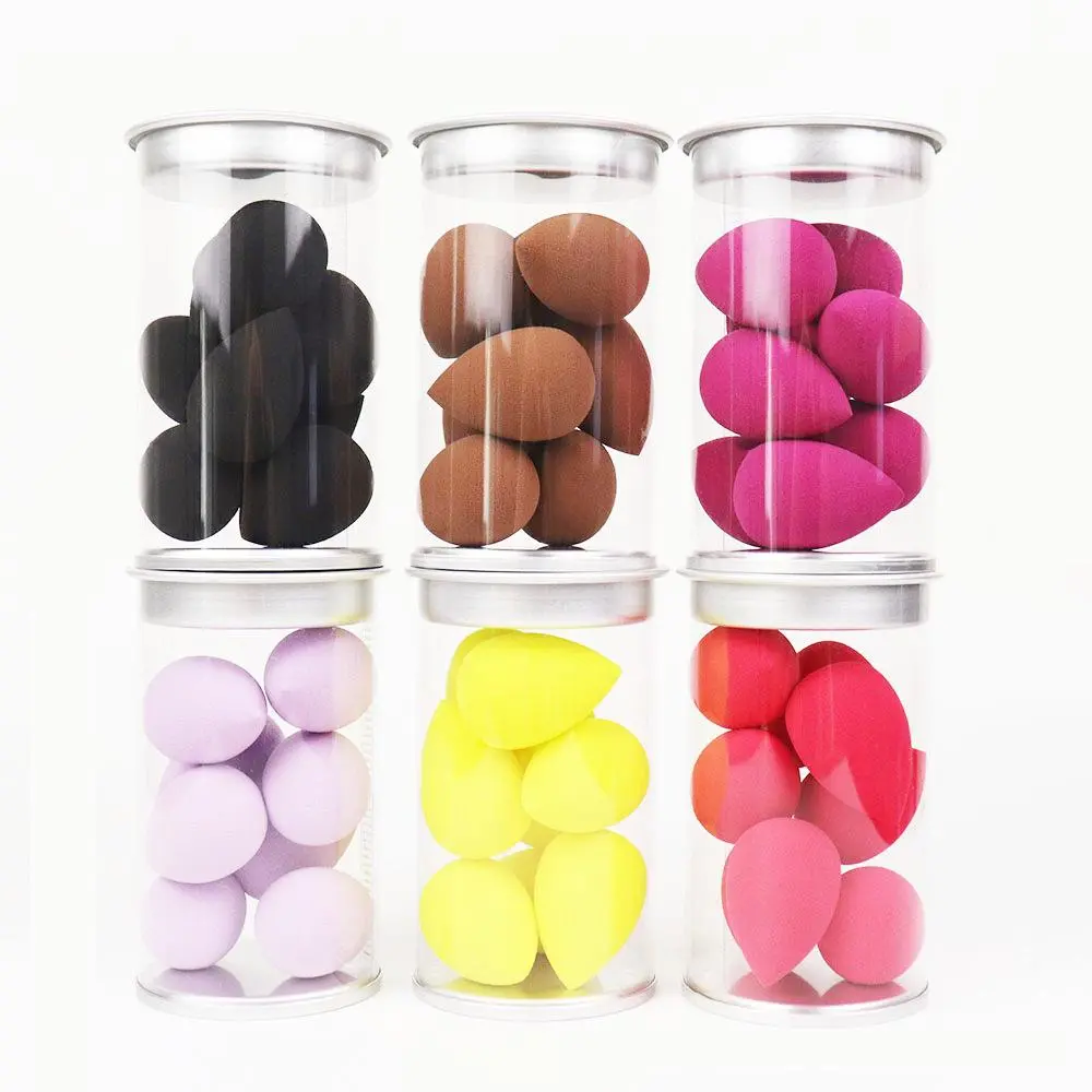 8Pcs Mini Set Makeup Sponge Set Face Beauty Cosmetic Powder Puff for Foundation Cream Concealer Make Up Blender Tool with Storage Box