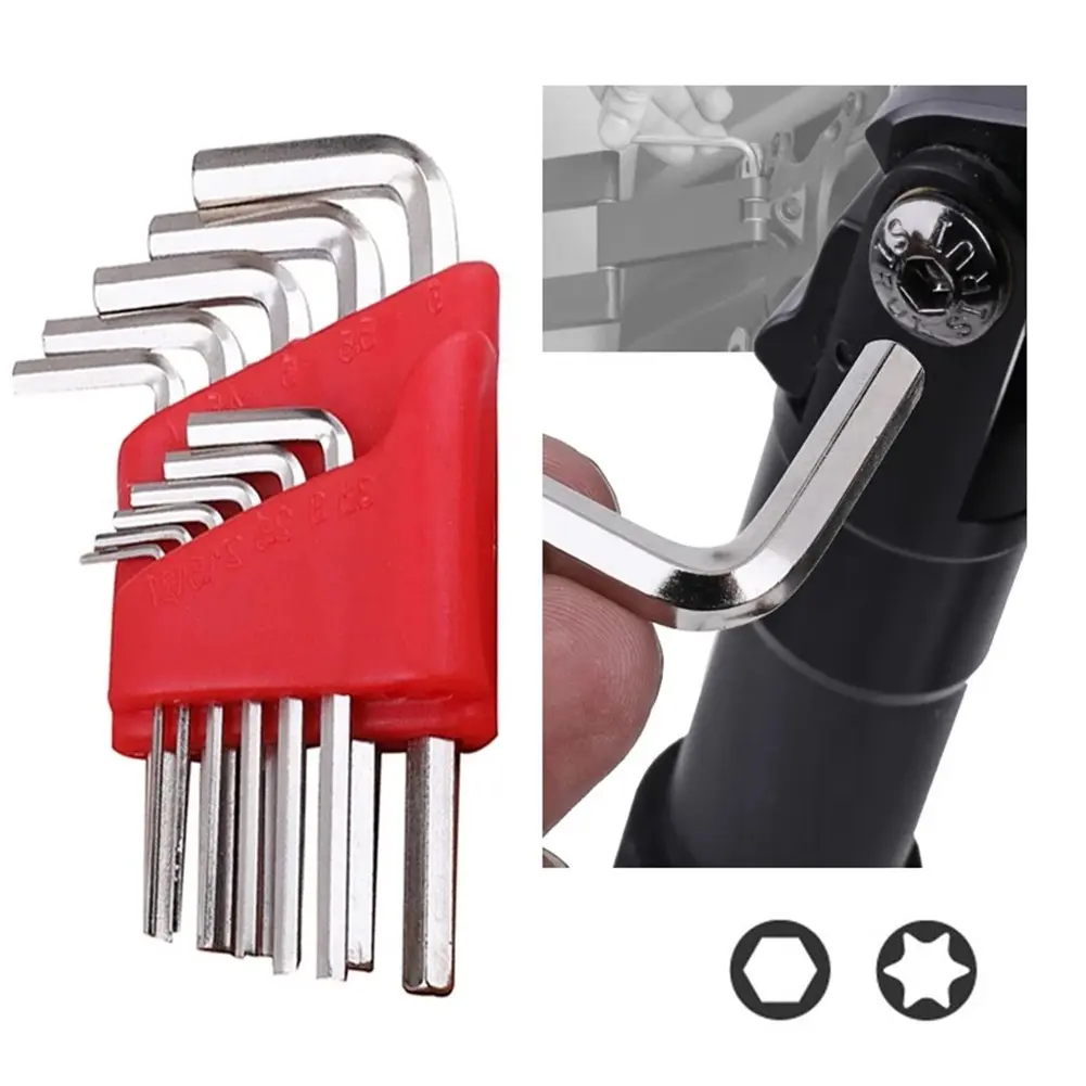 5/8/11 Pcs Metric Allen Wrench Set Inch Wrench L Wrench Keys Size Allen Key Short Arm Vehicle Repair Tool Set Home Hand Tools