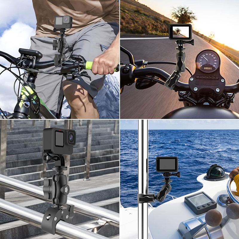 Motorcycle And Bicycle Handlebar Mount For Action Cameras_voghion.com