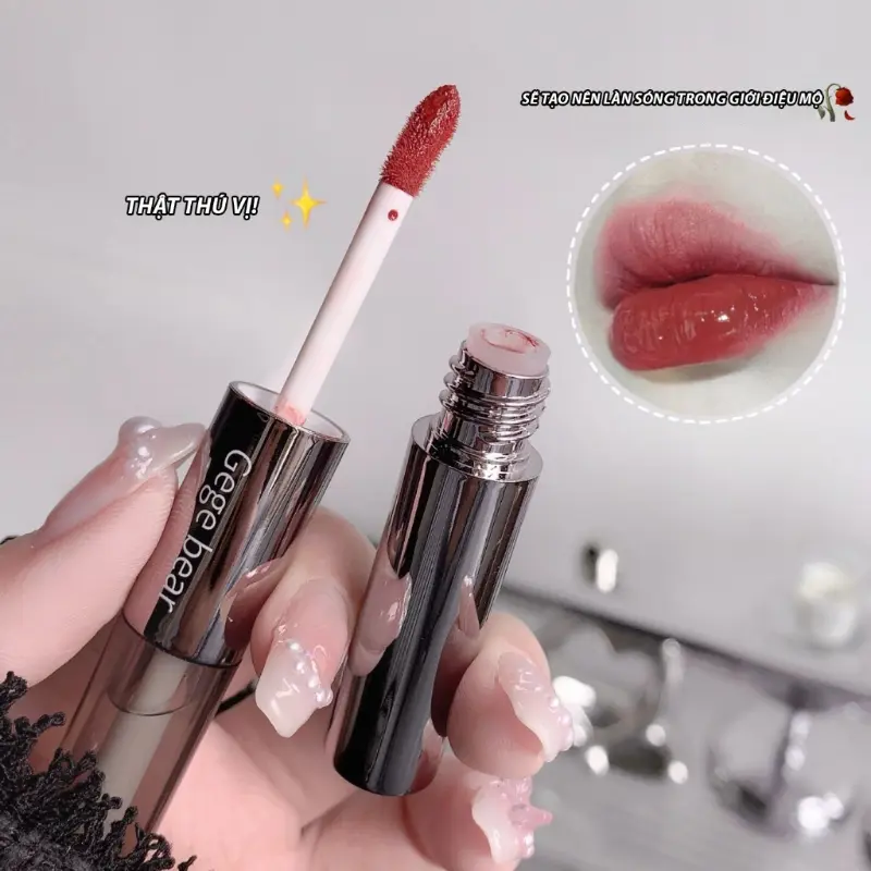 Son môi 2 đầu GEGEBEAR lì và bóng, kết hợp siêu đẹp S-GG-2D 4