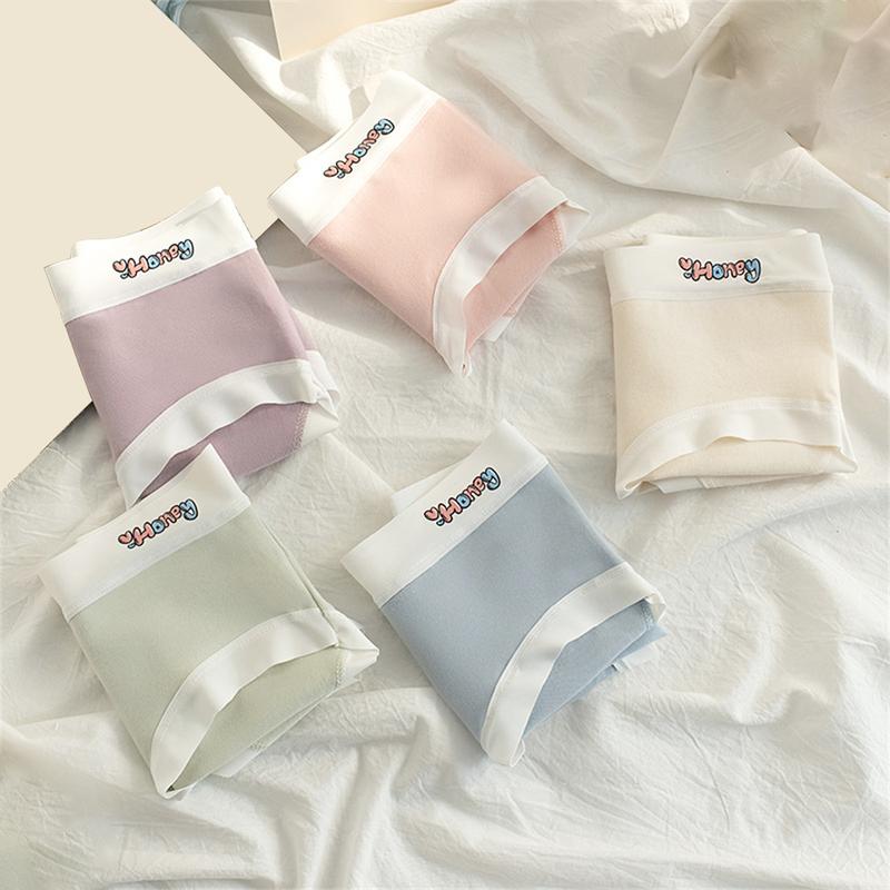 Quần Lót Cạp Trung Cho Bé Gái, Chất Liệu Cotton, Lưng Vừa, Đáy Quần Cotton Kháng Khuẩn 7A, Thoải Mái Và Thoáng Khí, Không Đánh Dấu, Thích Hợp Cho Phụ Nữ, Hàng Mới Về 2024 4