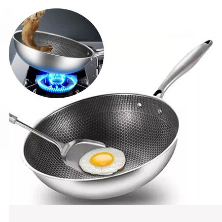 32cm Frying pan Non Stick Pan Stainless Steel Non Stick Frying - TikTok ...