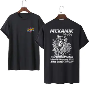 kaos MEKANIK laki-laki atasan Murah distro gambar sablon keren gratis ongkir Casual depan belakang cod