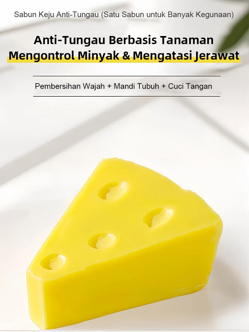 【COD】Sabun Keju – Mencerahkan, Atasi Jerawat, Kontrol Minyak + Jaring Busa