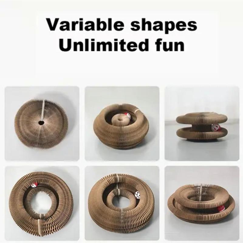 Foldable Cat Toy, Durable Funny Cat Scratcher with Bell, Durable Cat Scratching Toy, Funny Interactive Pet Paws Kitten Scratching Toy, Pet Supplies for Indoor Outdoor Use, Cat Toys, Pet Products Tools 4
